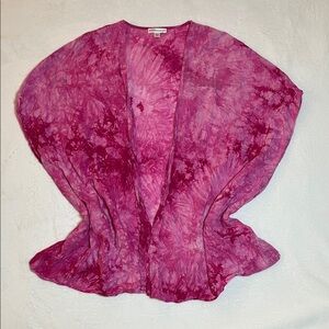 Pink Tie-Dye Swim Coverup